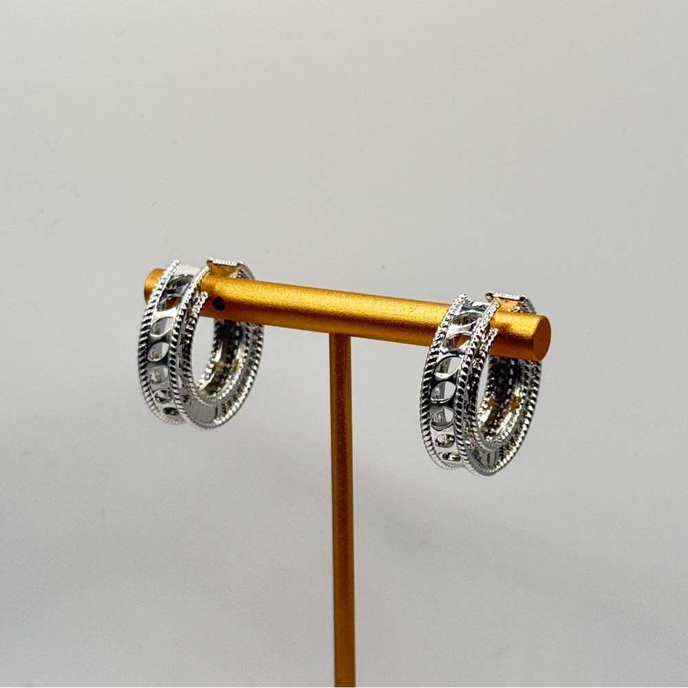 Elegant Silver Hoop Earrings